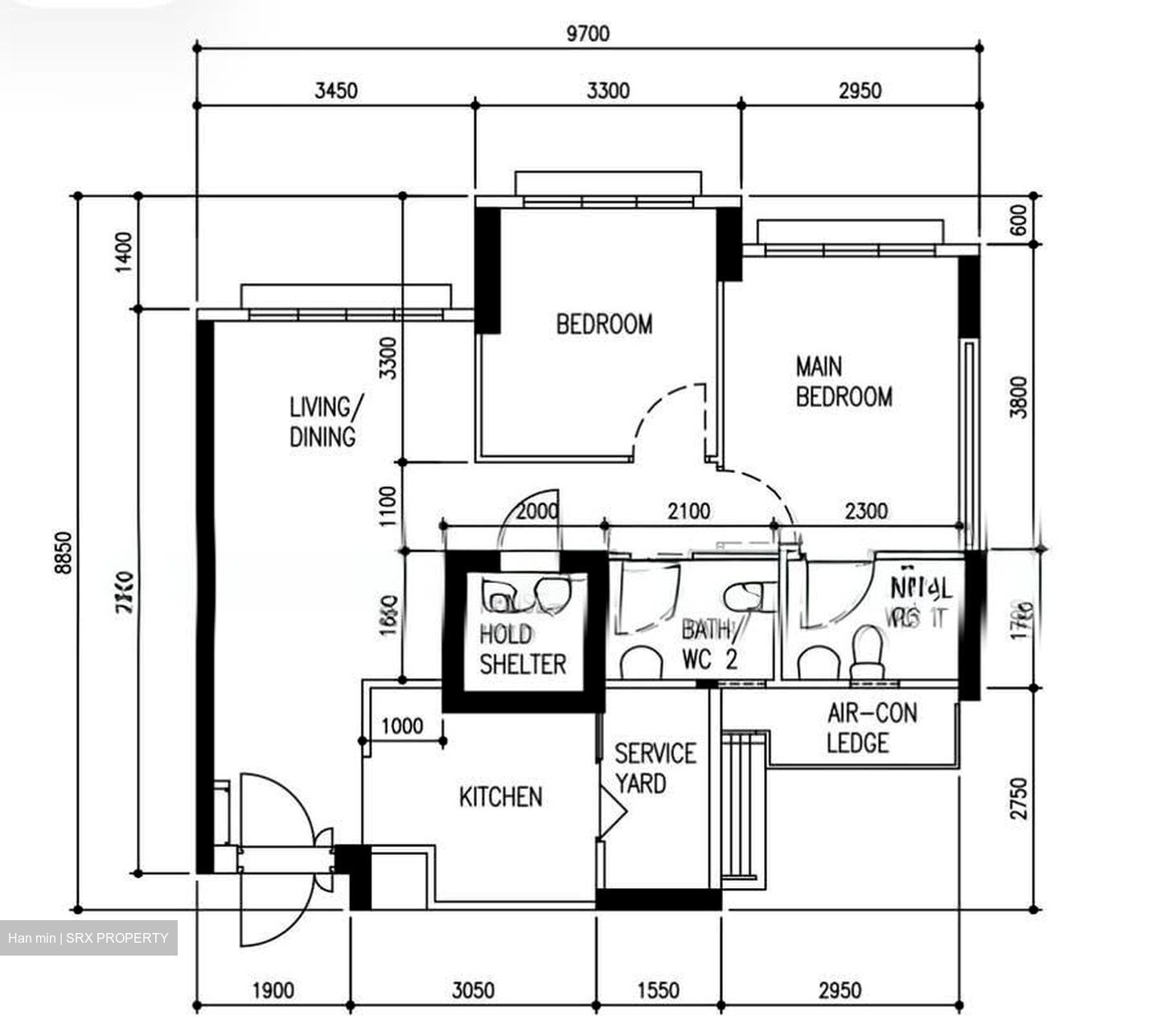 Blk 671A Vine Grove @ Yishun (Yishun), HDB 3 Rooms #570129061
